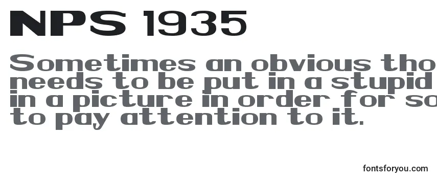 Шрифт NPS 1935