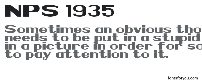 NPS 1935 Font