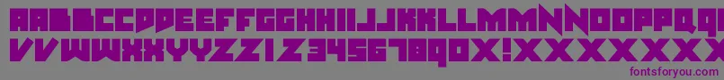 nsteel Font – Purple Fonts on Gray Background