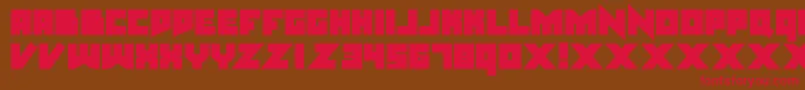 nsteel Font – Red Fonts on Brown Background