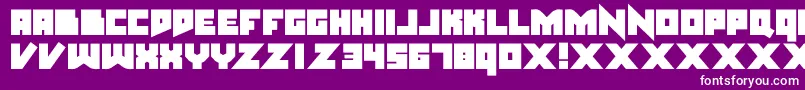 nsteel Font – White Fonts on Purple Background