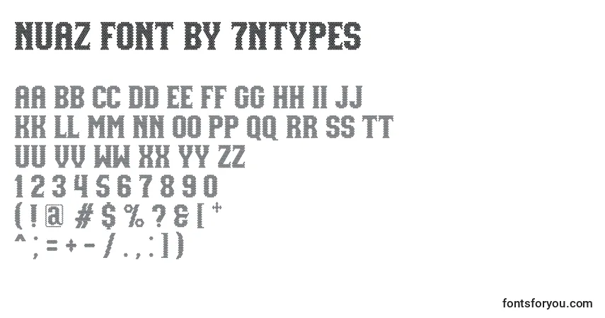 Schriftart NUAZ Font by 7NTypes – Alphabet, Zahlen, spezielle Symbole