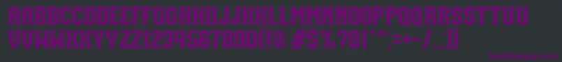 フォントNUAZ Font by 7NTypes – 黒い背景に紫のフォント