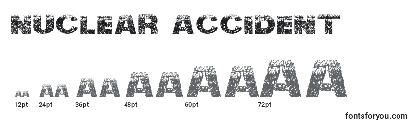 Nuclear  Accident Font Sizes