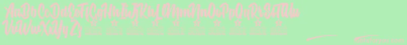 fuente Nuclear Boots Personal Use – Fuentes Rosadas Sobre Fondo Verde