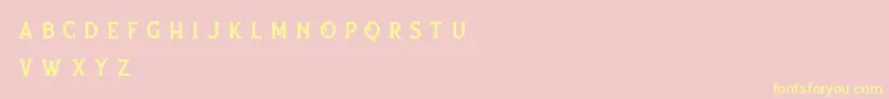 nufced Demo Font – Yellow Fonts on Pink Background