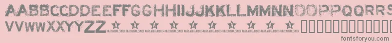 Acidl Font – Gray Fonts on Pink Background