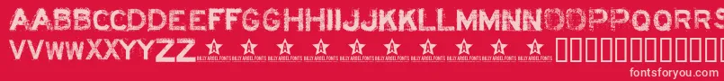 Acidl Font – Pink Fonts on Red Background