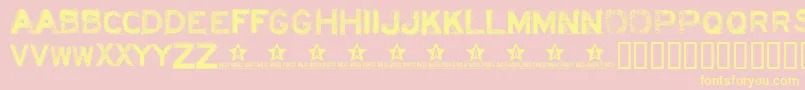 Acidl Font – Yellow Fonts on Pink Background