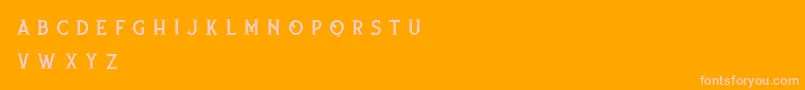 nufced DEMO Font – Pink Fonts on Orange Background