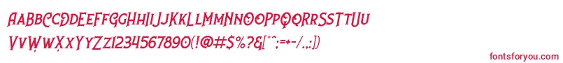 Nufced Slanted DEMO Font – Red Fonts