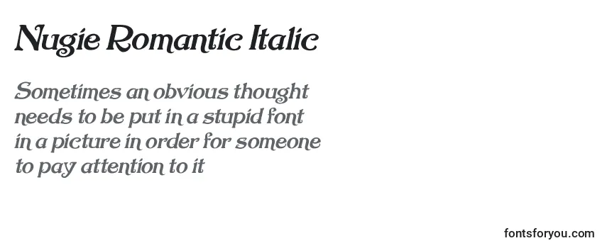Nugie Romantic Italic-fontti