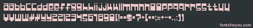 nullp Font – Pink Fonts on Black Background