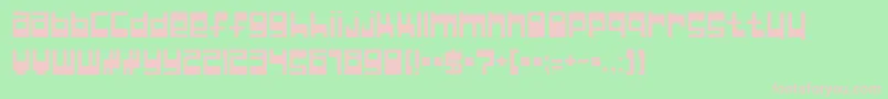 nullp Font – Pink Fonts on Green Background