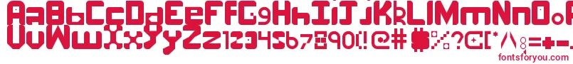 フォントnumber one – 白い背景に赤い文字