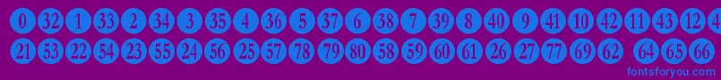 fuente numberpile – Fuentes Azules Sobre Fondo Morado