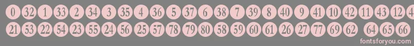 numberpile Font – Pink Fonts on Gray Background
