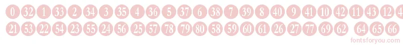 numberpile Font – Pink Fonts on White Background