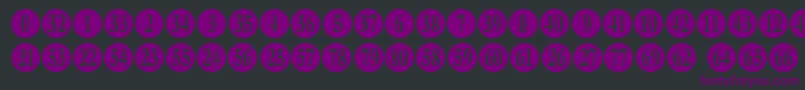numberpile Font – Purple Fonts on Black Background