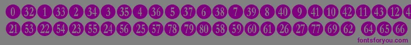 numberpile Font – Purple Fonts on Gray Background