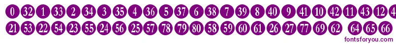 numberpile Font – Purple Fonts on White Background