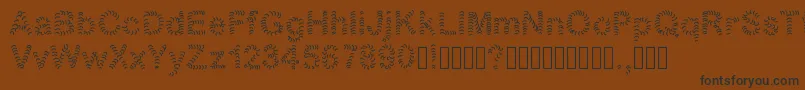 Fonte Numero1 – fontes pretas em um fundo marrom