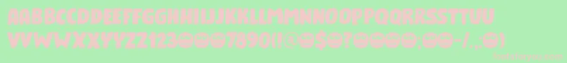 Numpty DEMO Font – Pink Fonts on Green Background