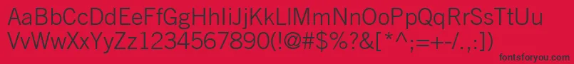 CommerceLightSsiLight Font – Black Fonts on Red Background