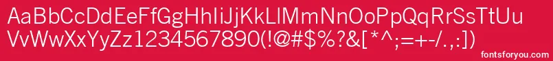 CommerceLightSsiLight Font – White Fonts on Red Background