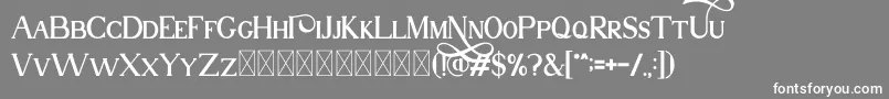 Nuri Free Font – White Fonts on Gray Background