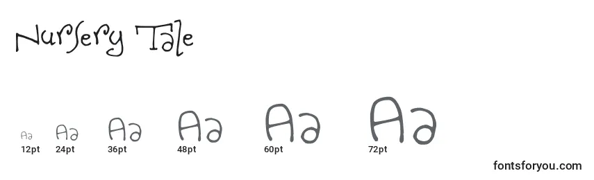 Nursery Tale Font Sizes
