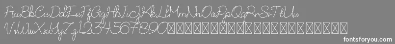 NurSyafinaDemo Font – White Fonts on Gray Background