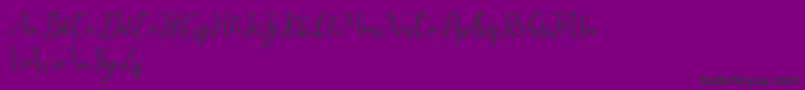 Шрифт Nurul – чёрные шрифты на фиолетовом фоне