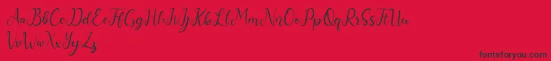 More about Nurul Font Nurul Font – Black Fonts on Red Background
