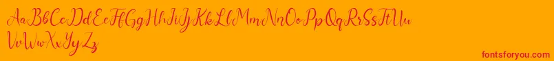 More about Nurul Font Nurul Font – Red Fonts on Orange Background