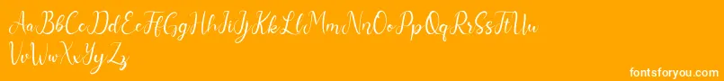 Nurul Font – White Fonts on Orange Background