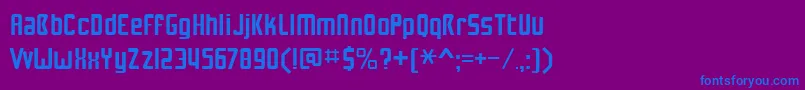 NUWAB    Font – Blue Fonts on Purple Background