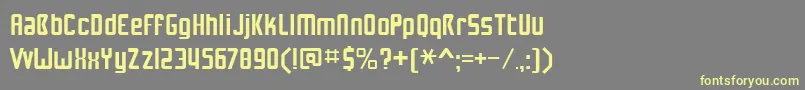 NUWAB    Font – Yellow Fonts on Gray Background