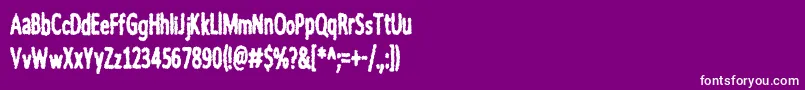 フォントnWorder – 紫の背景に白い文字