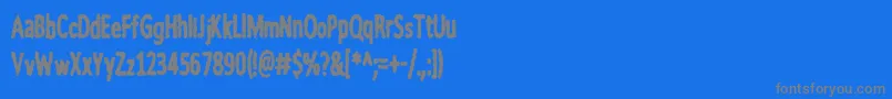 フォントnWorder – 青い背景に灰色の文字