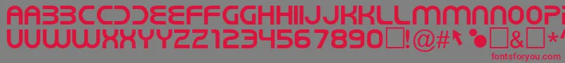 NWV Font – Red Fonts on Gray Background