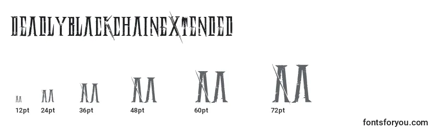 DeadlyBlackChainExtended Font Sizes