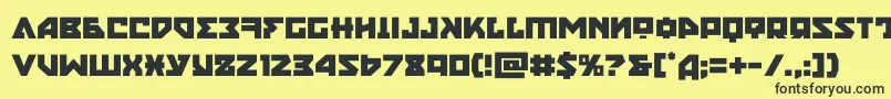 nyet Font – Black Fonts on Yellow Background