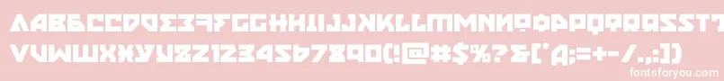 nyet Font – White Fonts on Pink Background