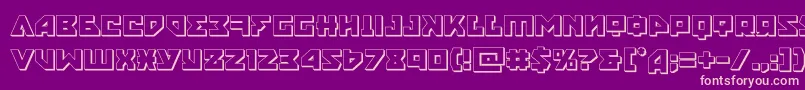 nyet3d Font – Pink Fonts on Purple Background