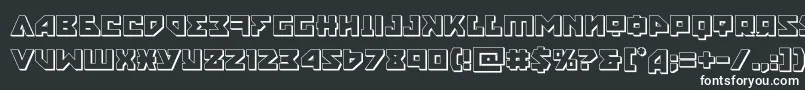 Шрифт nyet3d – белые шрифты