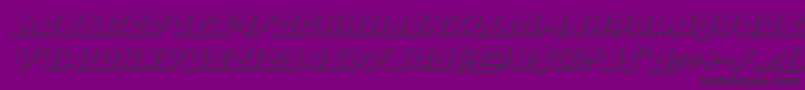 nyet3dital Font – Black Fonts on Purple Background