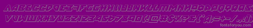 nyet3dital Font – Gray Fonts on Purple Background