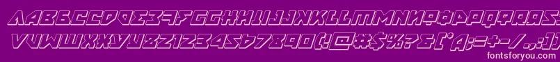 nyet3dital Font – Pink Fonts on Purple Background
