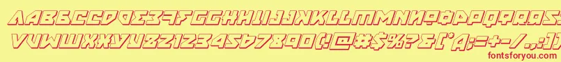 nyet3dital Font – Red Fonts on Yellow Background